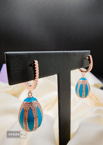 ELEGANT TURQUOISE DROP EARRINGS