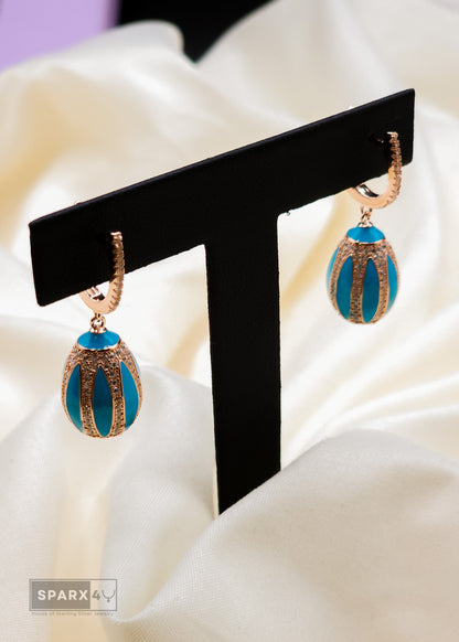 ELEGANT TURQUOISE DROP EARRINGS