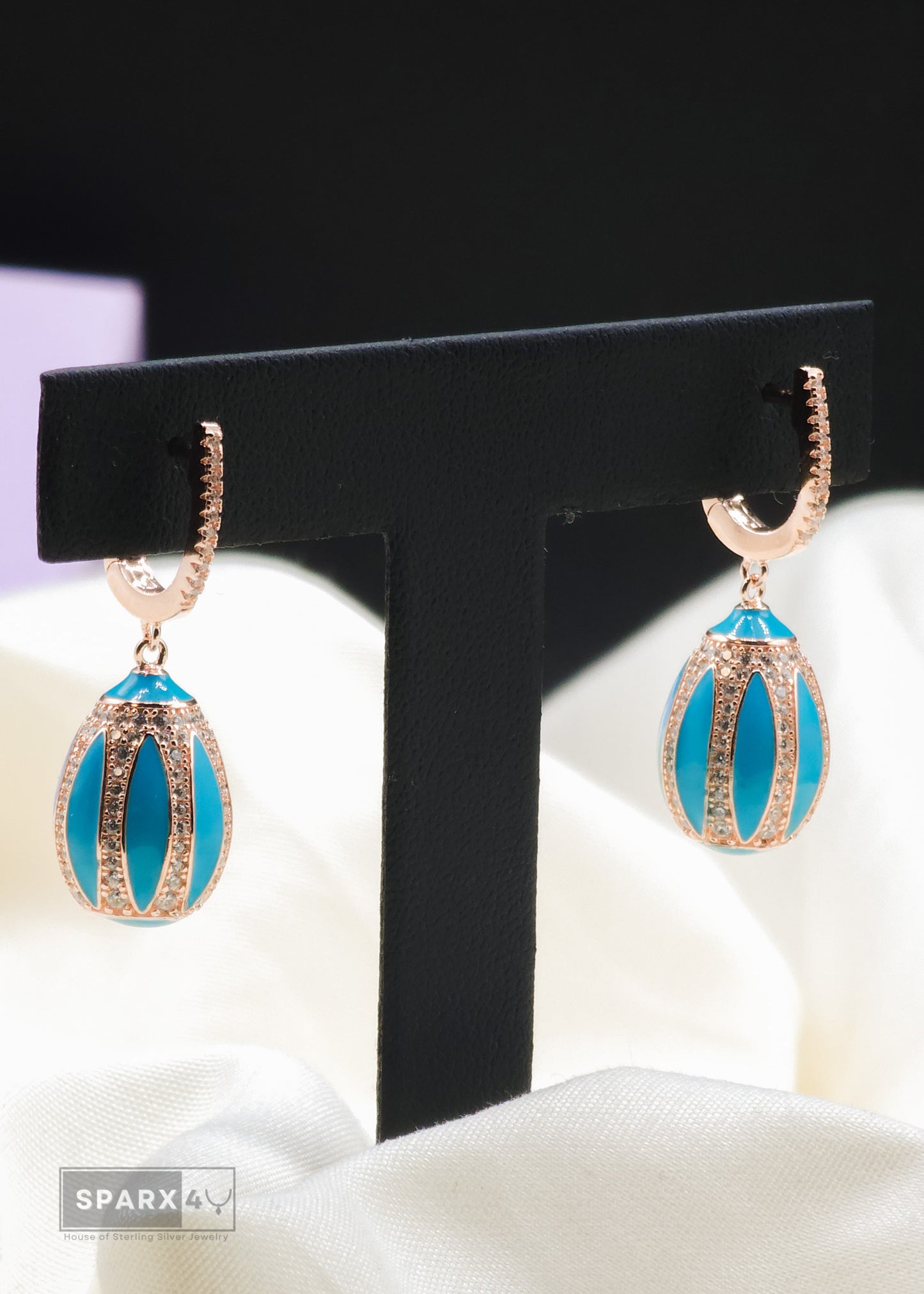 ELEGANT TURQUOISE DROP EARRINGS