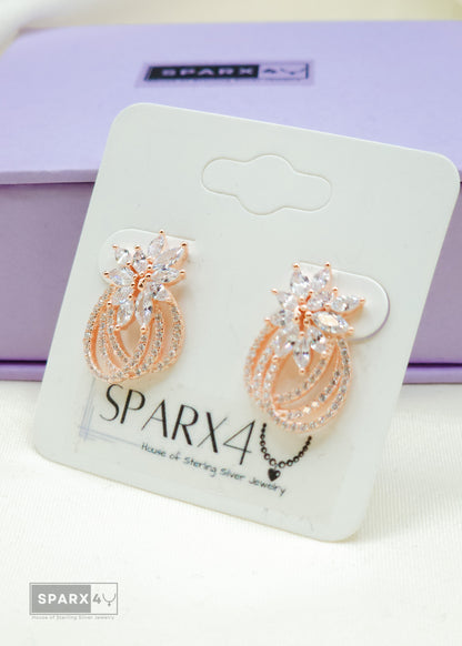 SPARKLING BLOOM STUD EARRINGS