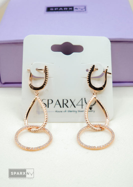 ROSE RADIANCE HOOP EARRINGS