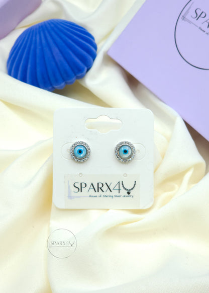 EVIL EYE STUD EARRINGS