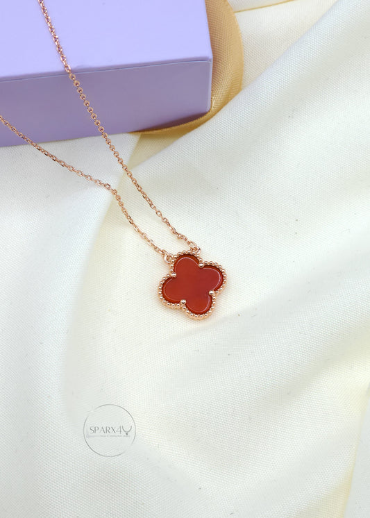 RED CLOVER NECKLACE