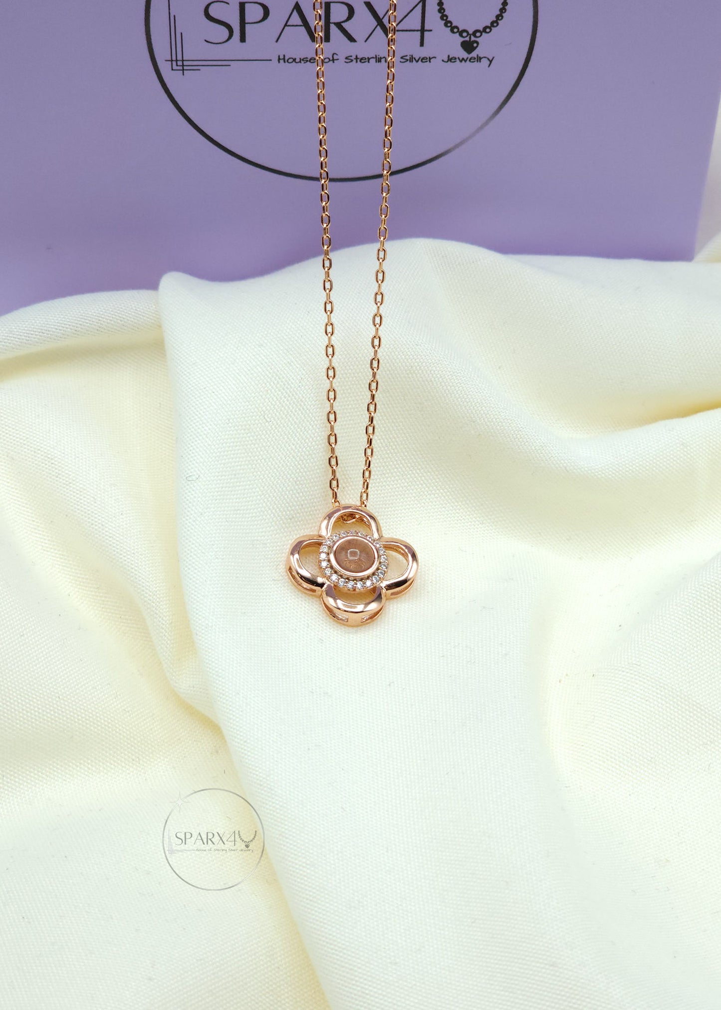 ROSE CLOVER NECKLACE