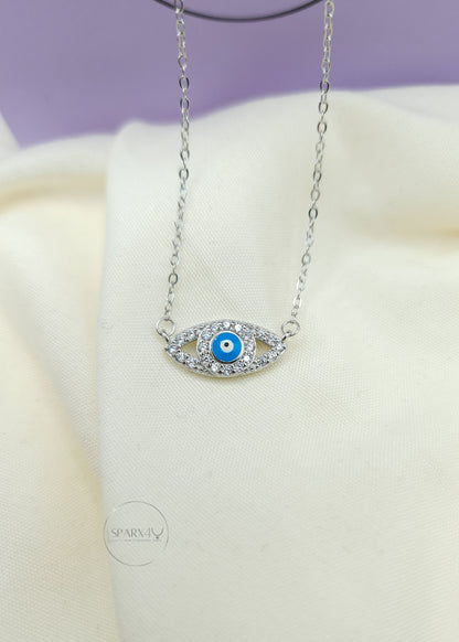 CZ EVIL EYE NECKLACE