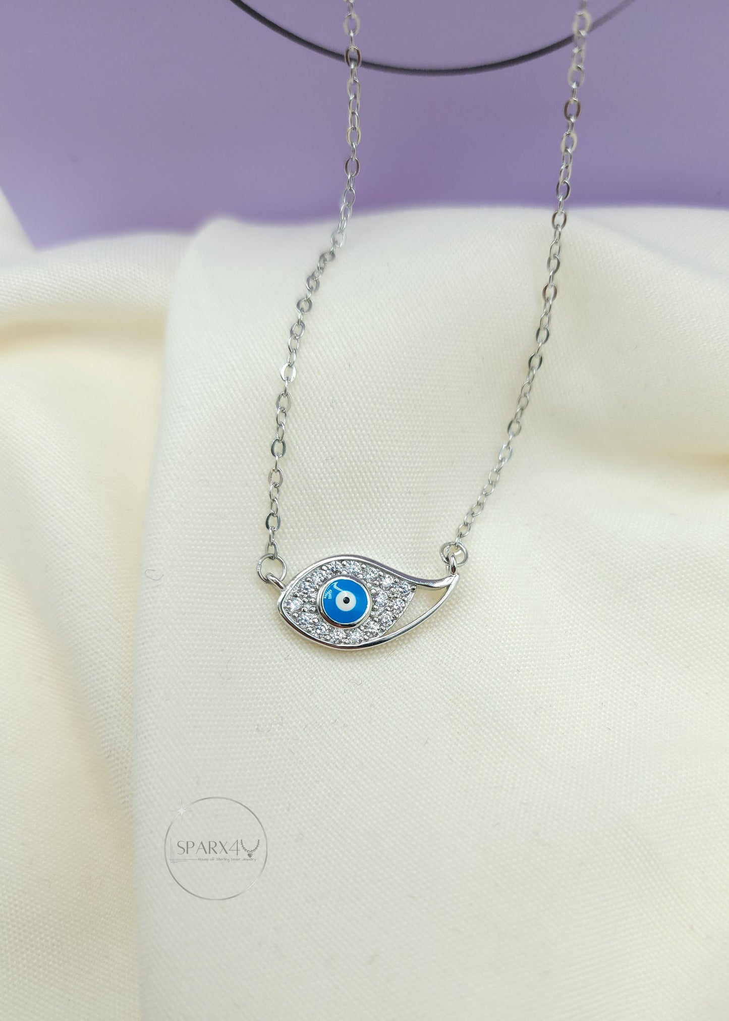 WINGED EVIL EYE NECKLACE