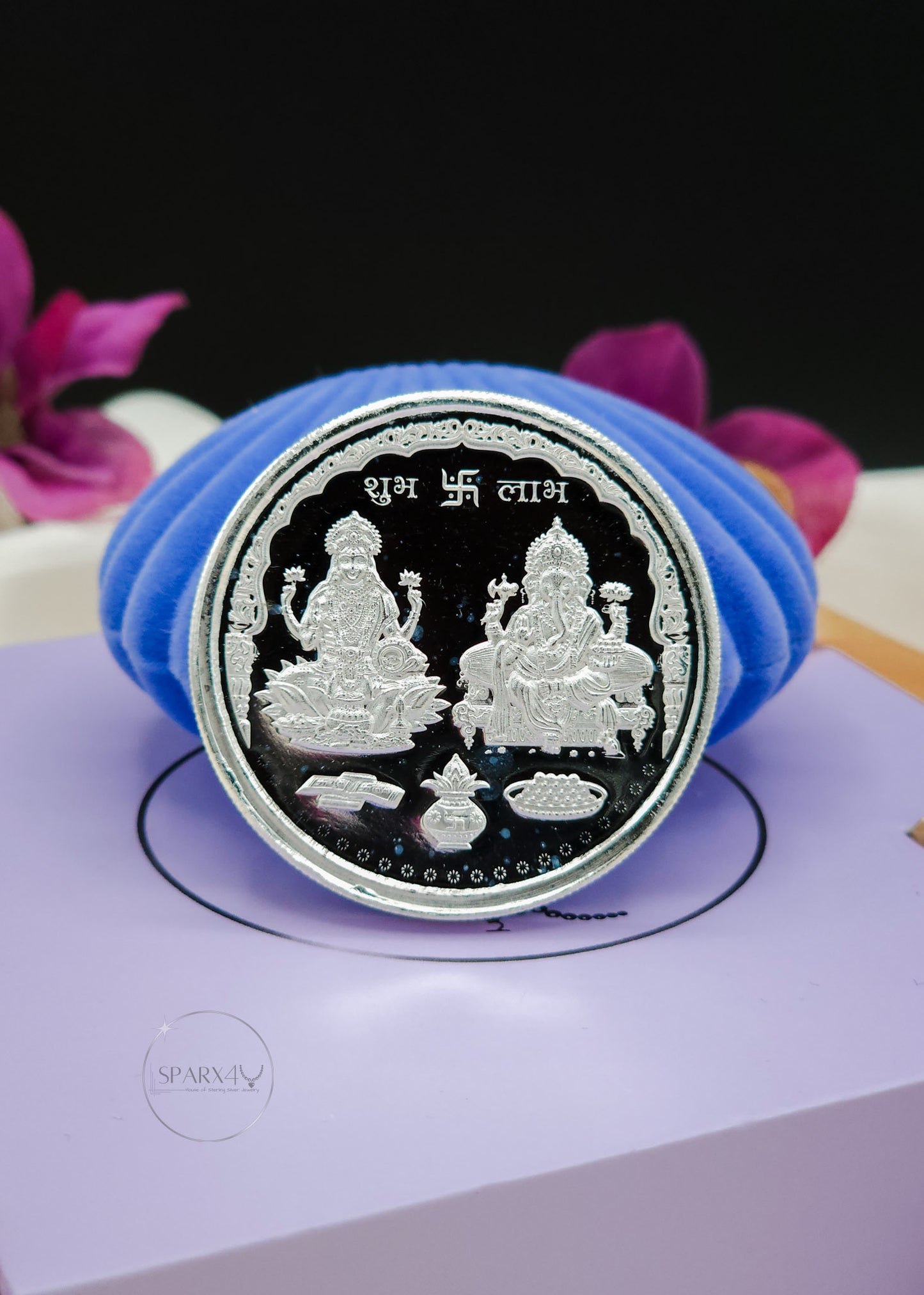 LAKSHMI GANESH SILVER COIN 20GM