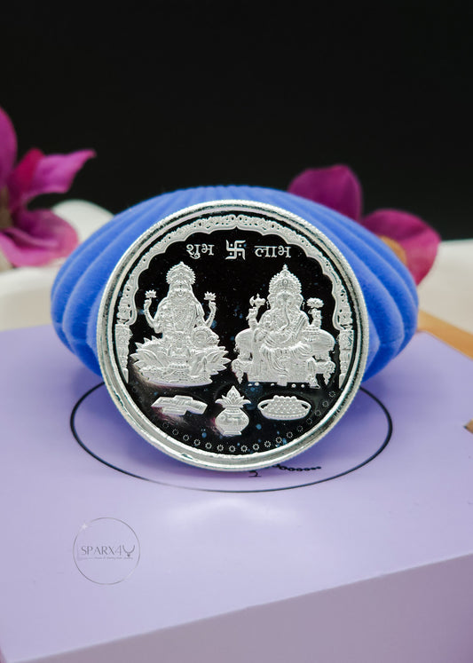 LAKSHMI GANESH SILVER COIN 20GM