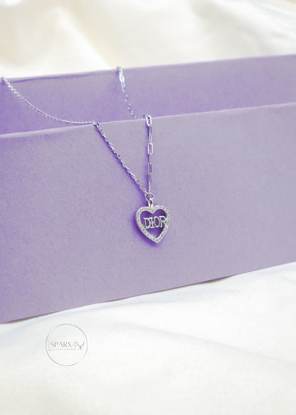 SILVER LOVE DESIGNER NECKLACE