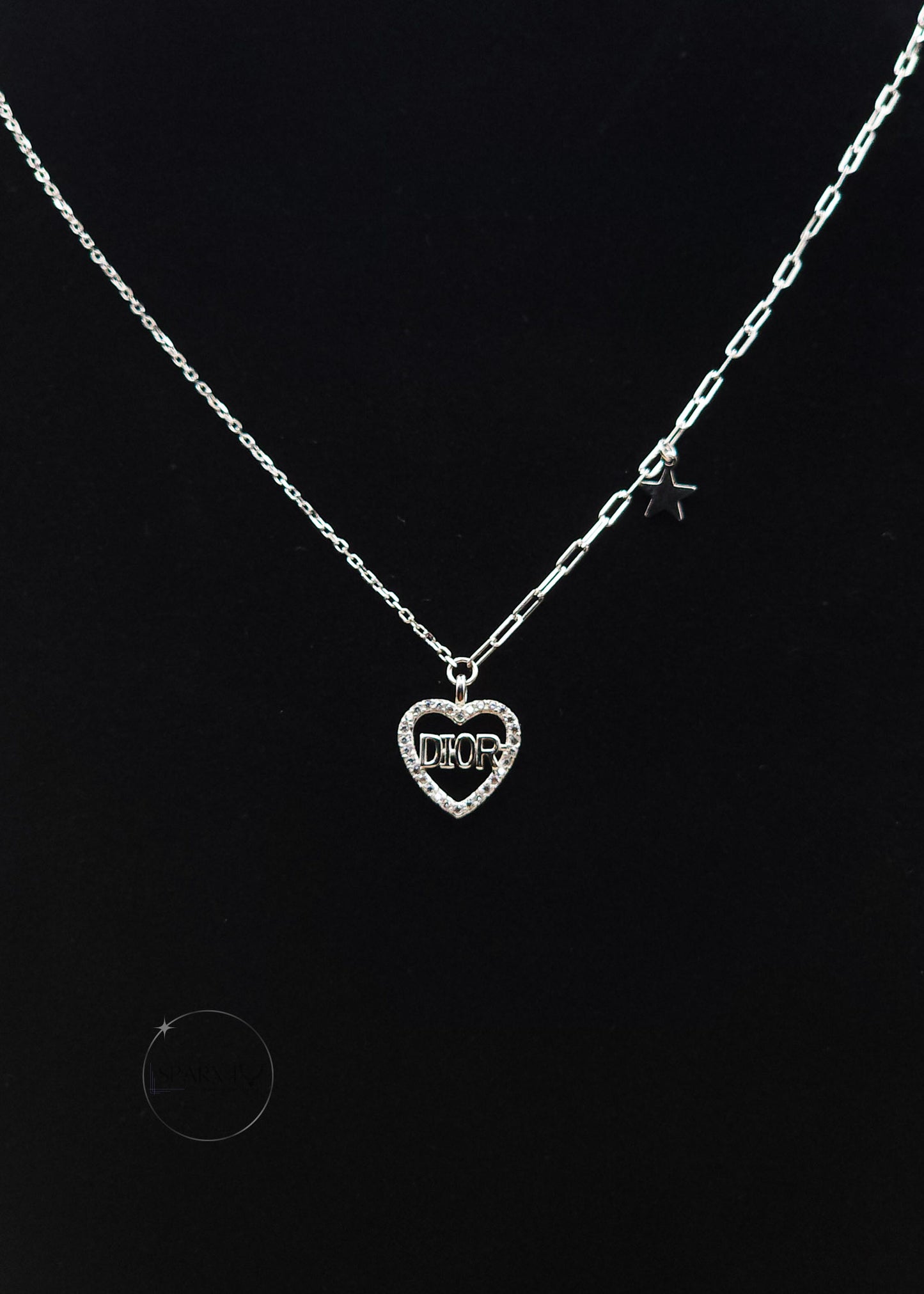 SILVER LOVE DESIGNER NECKLACE