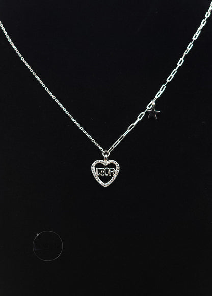 SILVER LOVE DESIGNER NECKLACE