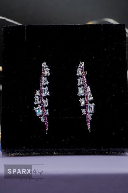 EXQUISITE RUBY DANGLE EARRINGS