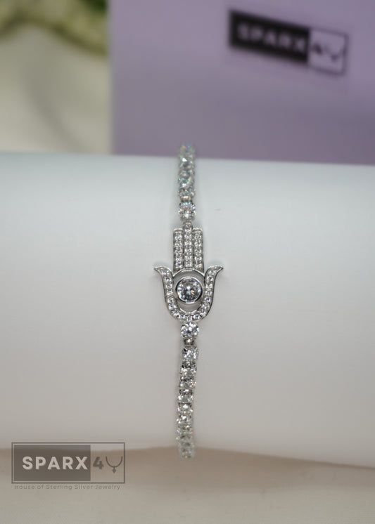 CZ HAMSA BRACELET