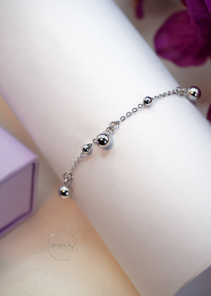 ELEGENT SPHERE SILVER BRACELET