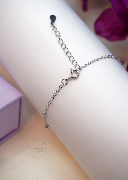 ELEGENT SPHERE SILVER BRACELET