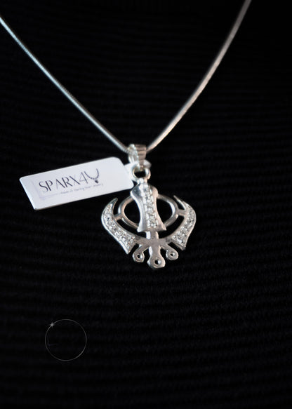 MEDIUM KHANDA PENDANT