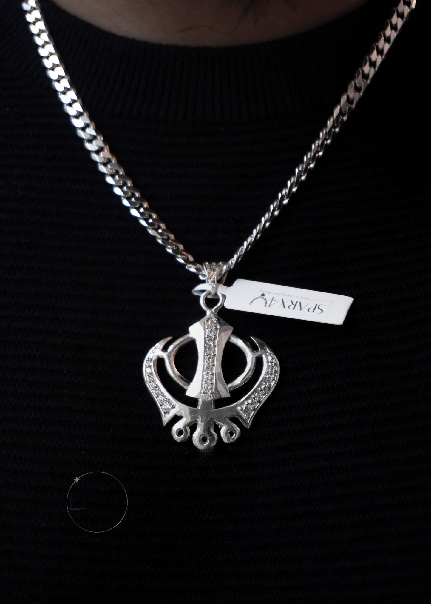 LARGE KHANDA PENDANT