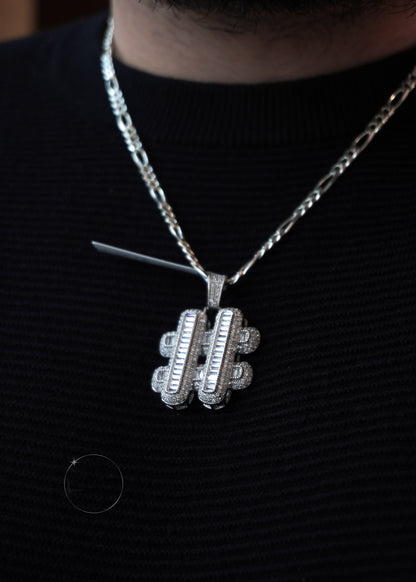 HASHTAG HIP HOP CZ PENDANT