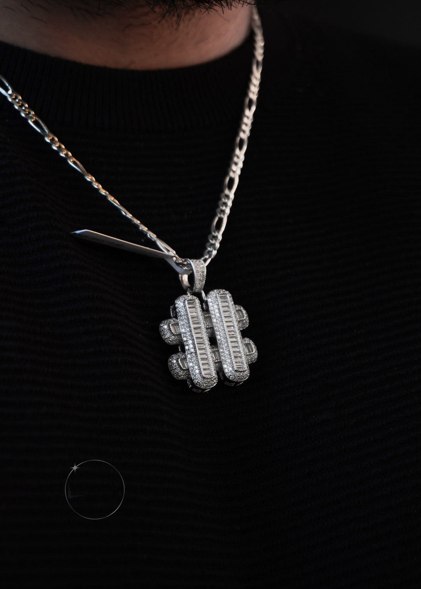 HASHTAG HIP HOP CZ PENDANT