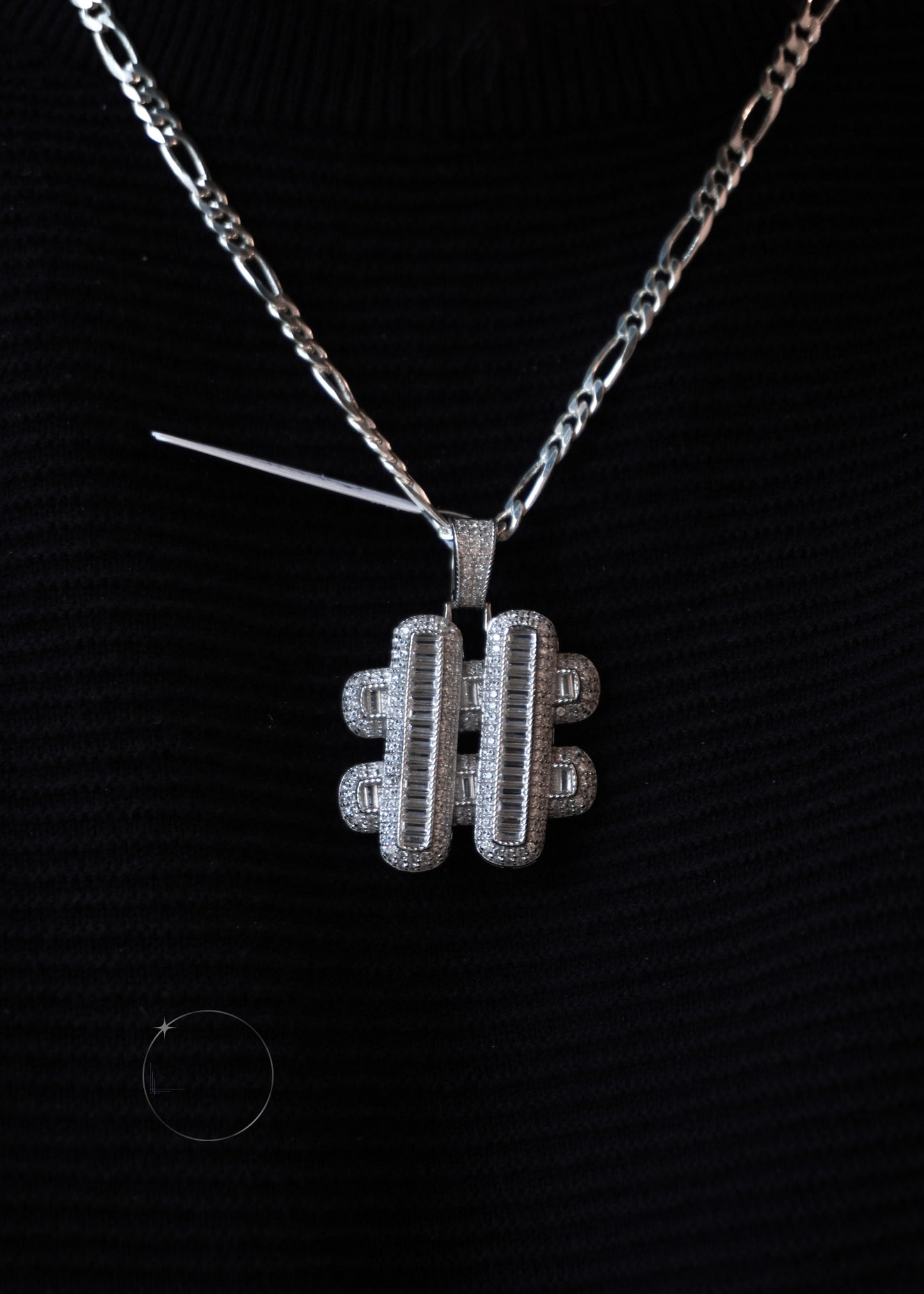 HASHTAG HIP HOP CZ PENDANT