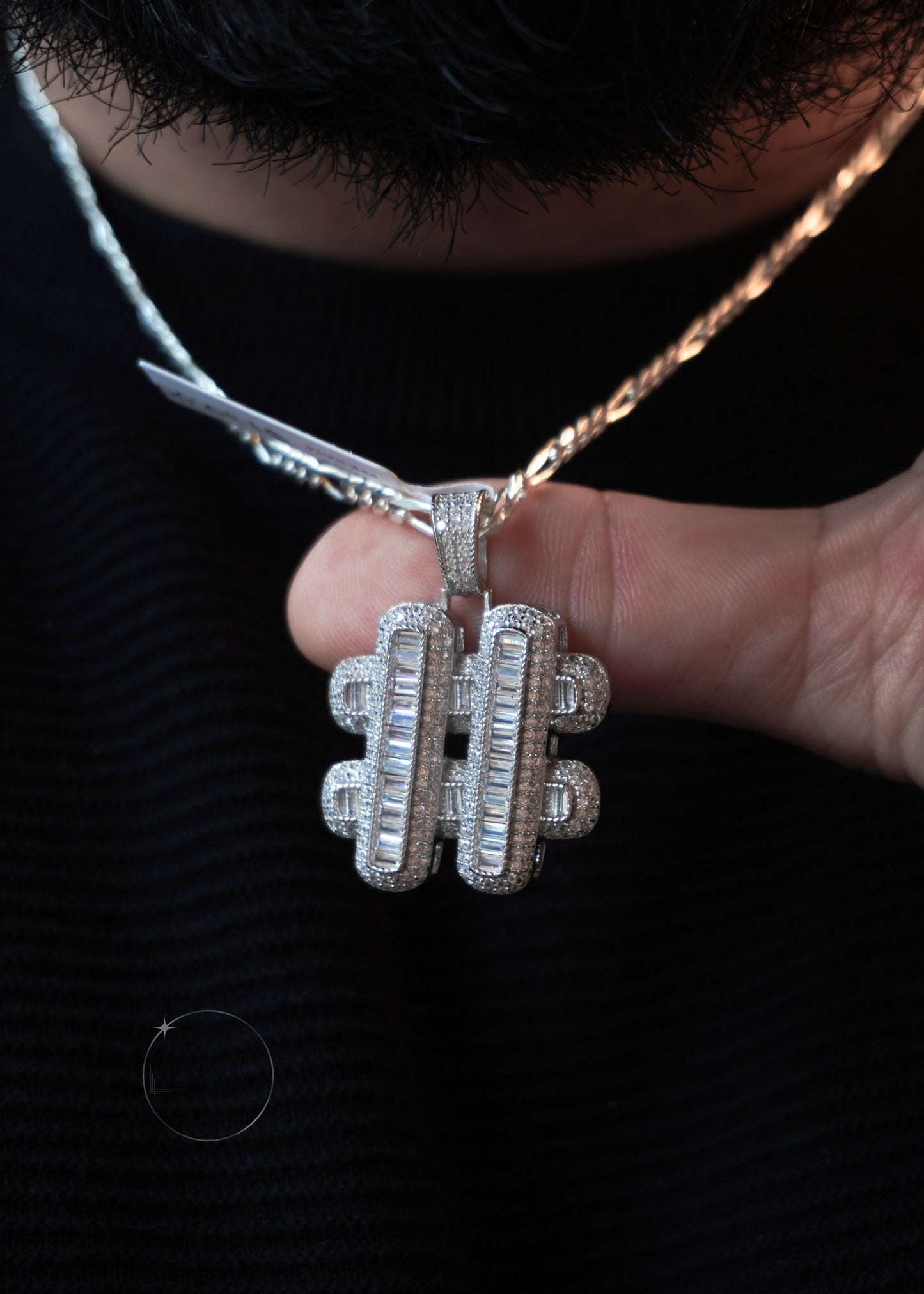 HASHTAG HIP HOP CZ PENDANT