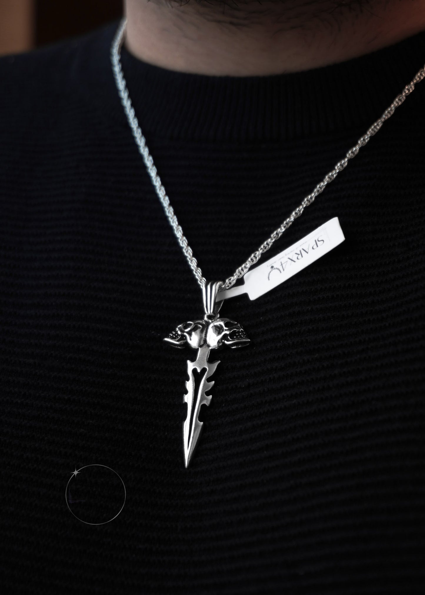 SKULL DAGGER PENDANT