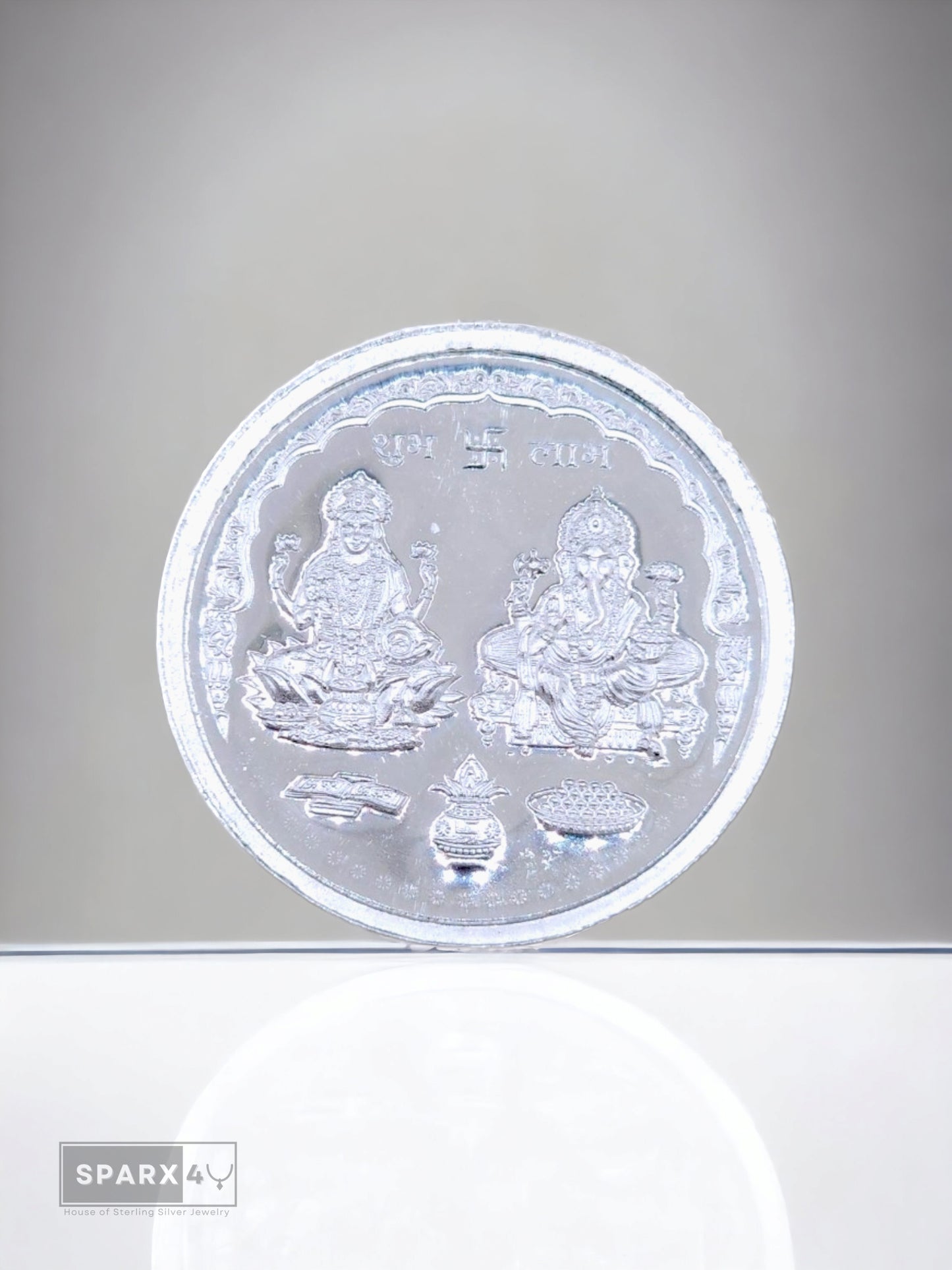 LAKSHMI GANESH SILVER COIN 10GM